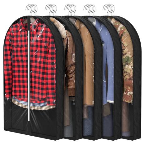 5-Pack Plastic Protector Garment Bags