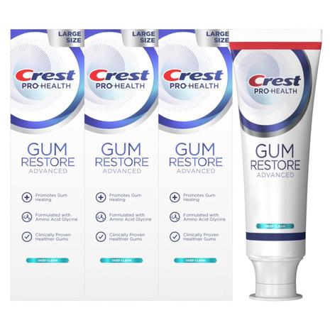 3-Pack Crest Pro-Health Advanced Gum Restore Deep Clean Toothpaste