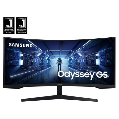 34" Samsung Odyssey G55T WQHD 165Hz 1ms HDR Curved Gaming Monitor