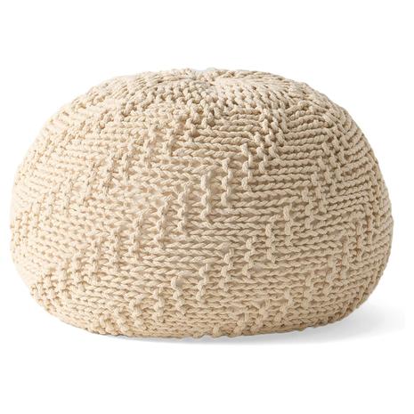 Christopher Knight Modern Knitted Pouf