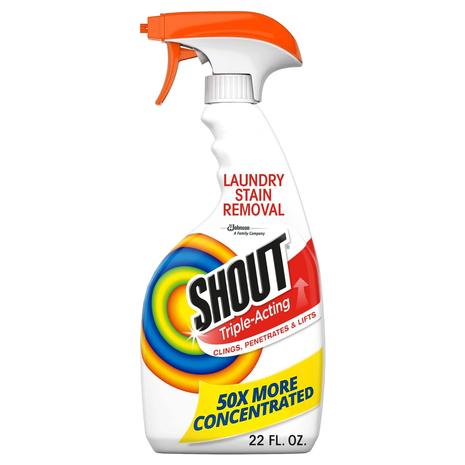 Shout Free or Triple-Acting Laundry Stain Remover