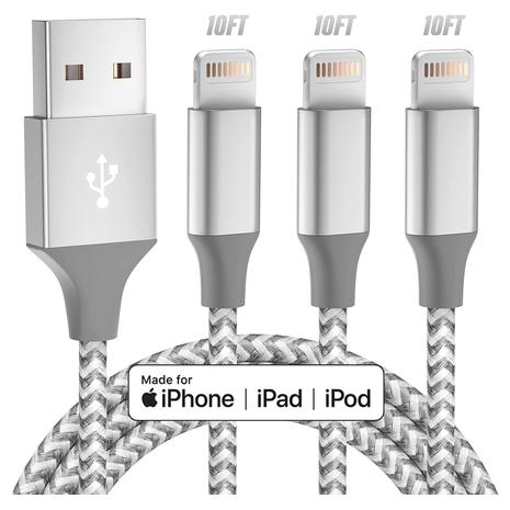 3-Pack iPhone Lightning Cable