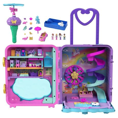 Polly Pocket Pollyville Large Travel Suitcase Playset