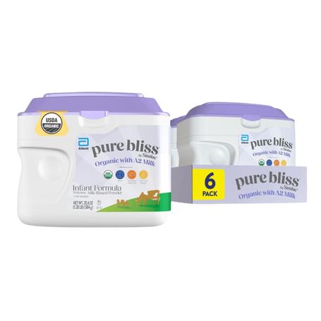 6-Pack Similac Pure Bliss Organic Infant Formula with A2 Milk (OU-D)