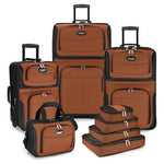 8-Piece Expandable Rolling Luggage Set