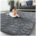 Soft Fluffy Shaggy Area Rugs