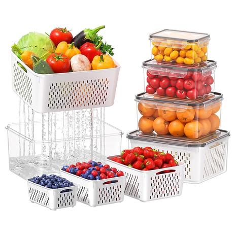 5 Large Fruit Storage Containers