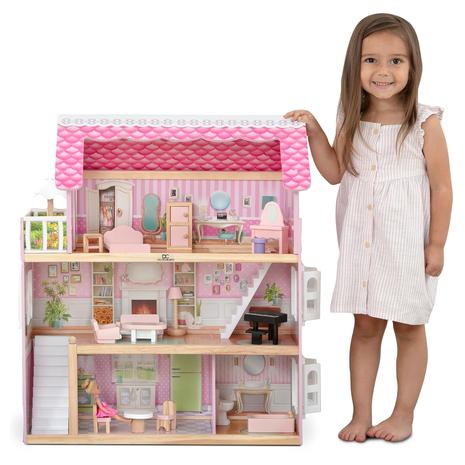 Little Gem 3-Story Dollhouse With 4 Rooms