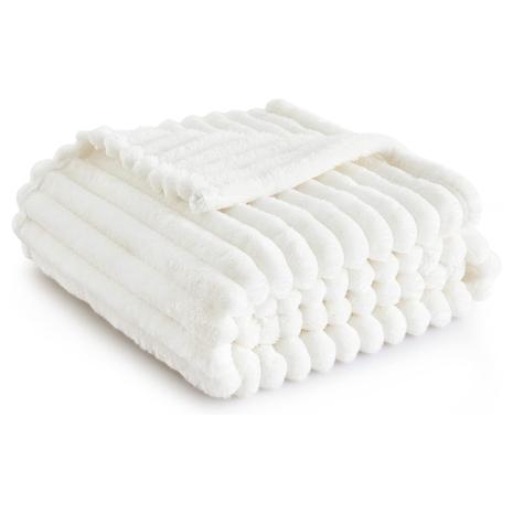 Bedsure Cozy White Throw Blanket