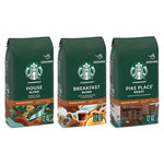 3 Bags Of Starbucks Medium Roast Ground Coffee