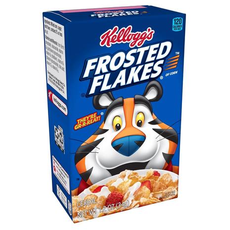 70 Snack Boxes Of Kellogg’s Frosted Flakes Breakfast Cereal