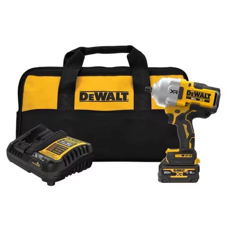 Dewalt 20V MAX Lithium-Ion Brushless Cordless 1/2 in. High Torque Impact Wrench Kit