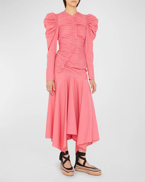 Ulla Johnson Priyanka Gathered Ruffle Midi Dress