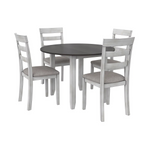 5-Piece Drop Leaf Wood Dining Set