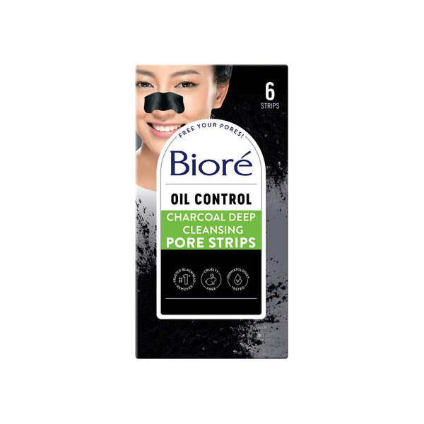 6-Count Biore Deep Cleansing Charcoal Pore Strips