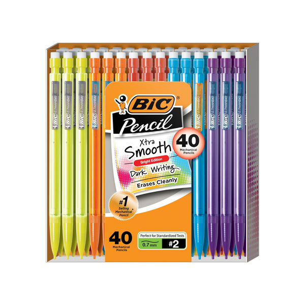 BIC Xtra-Smooth Mechanical Pencils, Medium Point (0.7mm), 40-Count