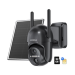 Sehmua Outdoor Wireless 4G Lte Cellular Solar Security Camera