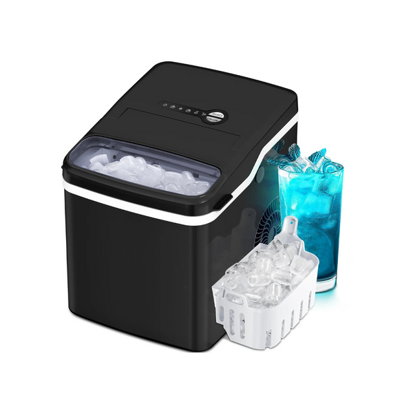 Auseo Portable Ice Maker Countertop with Ice Scoop and Basket