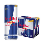 Red Bull Energy Drink, Original, 8.4 Fl Oz (Pack of 6)