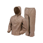 Frogg Toggs Men's Ultra-Lite2 Waterproof Jacket + Pants Rain Suit (Khaki)