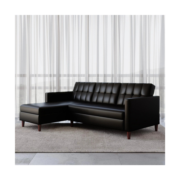 Reversible Sectional Futon with Chaise