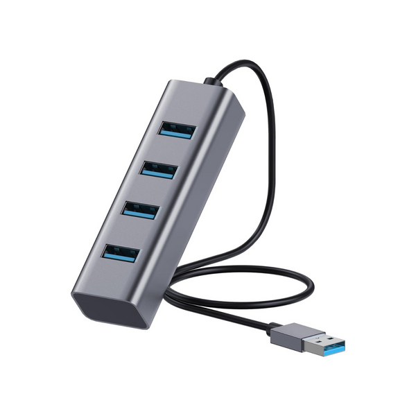 Antool 4-Port Aluminum USB 3.0 Hub with 2ft Cable