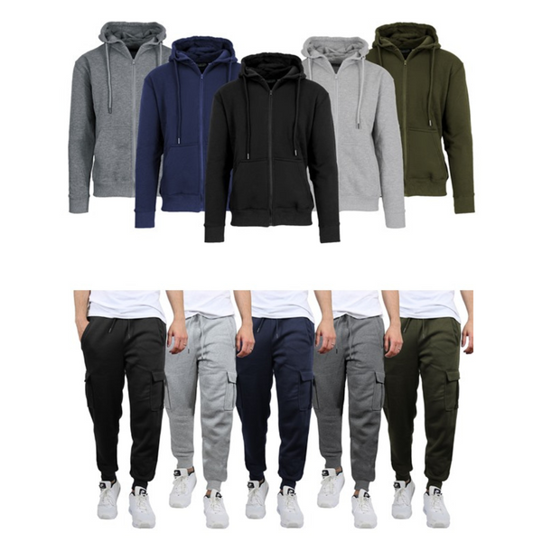 3 Fleece Lined Hoodies Or Joggers