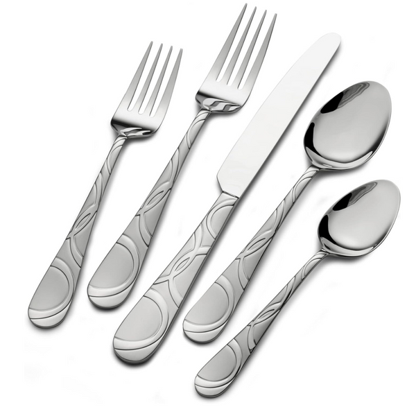 Pfaltzgraff Garland 53-Piece Stainless Steel Flatware Set