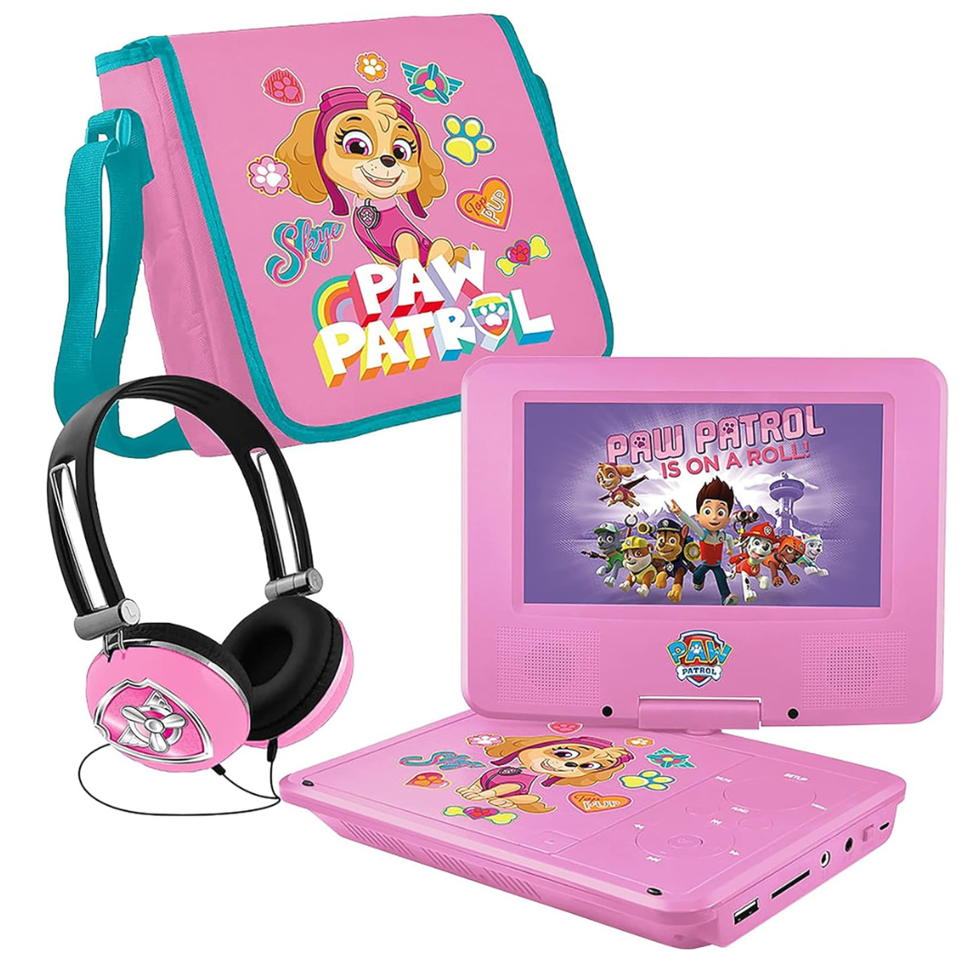 PAW Patrol DVD Player With Headphones and Carrying Bag