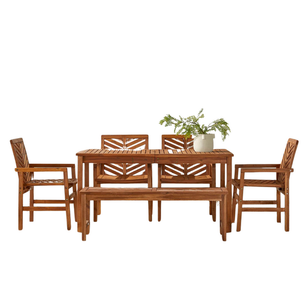 7 Person Rectangular Outdoor Dining Set