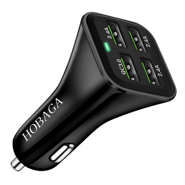 4-Port Fast Car Charger Adapter