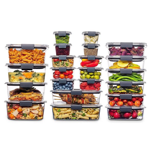 22 Rubbermaid Brilliance Plastic Food Storage Set