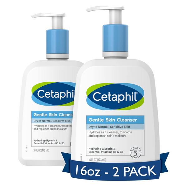 2 Bottles Of Cetaphil Hydrating Face Wash