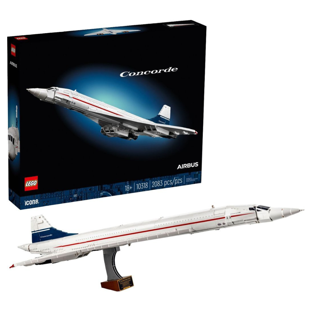 2083-Piece LEGO Icons Concorde Airbus Plane Building Set