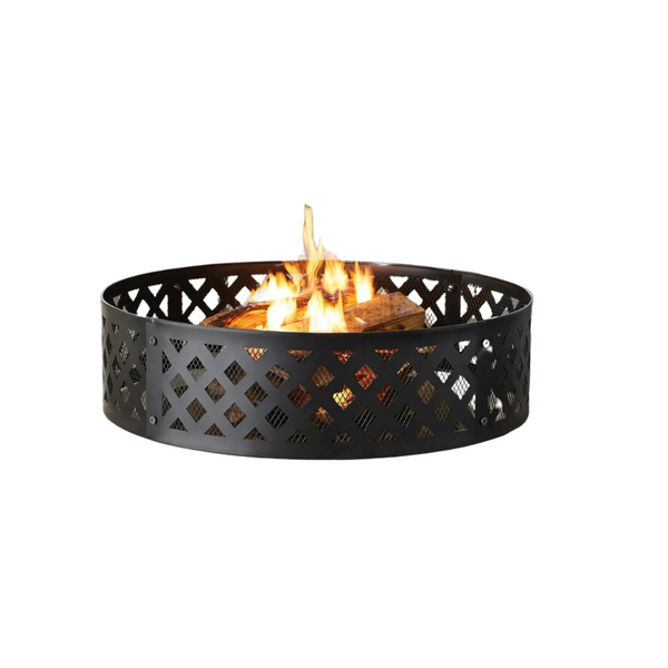 36" Round Metal and Steel Fire Ring