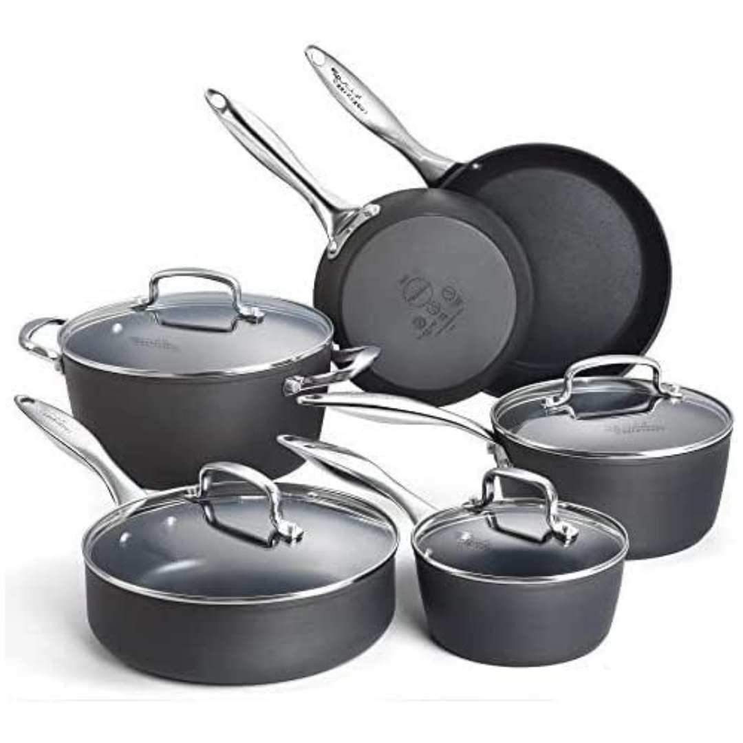 10-Piece Pots and Pans Nonstick Cookware Set
