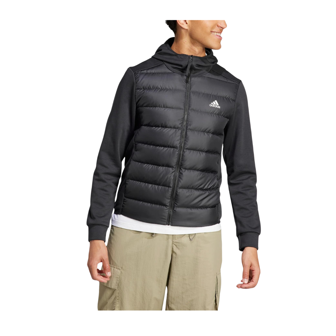 adidas Men's Essentials Hybrid Down Hooded Jacket