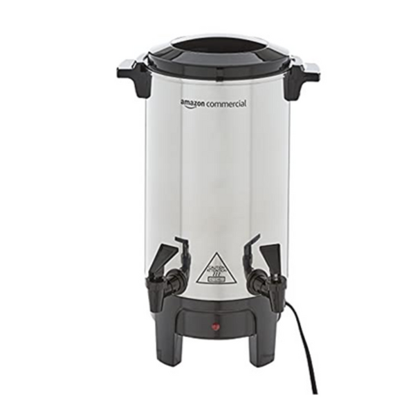 Amazon Commercial 40-Cup Aluminum Coffee Urn with 2 Spouts