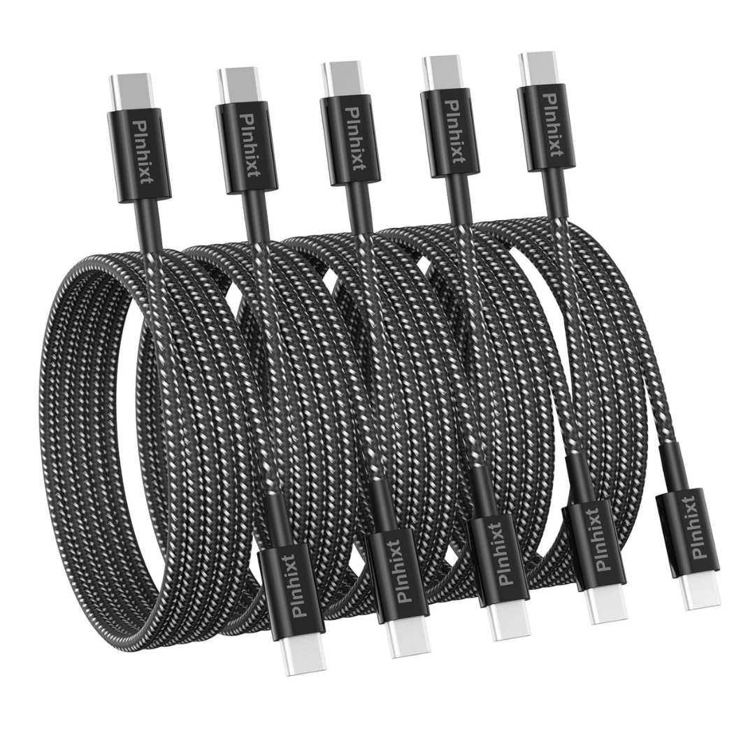 5-Pack 6FT USB C to USB C Cables