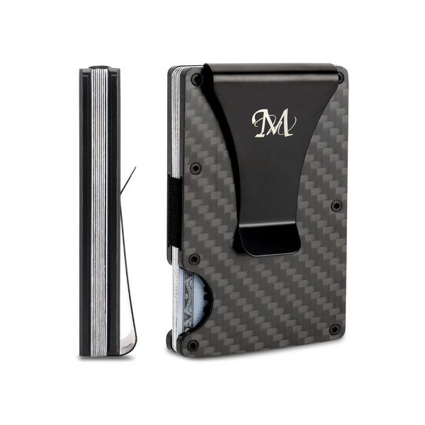 Slim RFID Wallet with Metal Money Clip