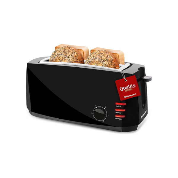 Elite Gourmet Long Slot 4 Slice Toaster