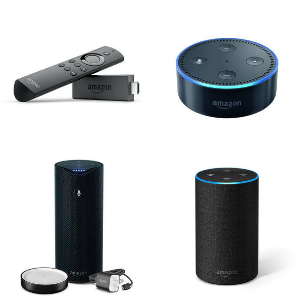 Echo Dot, Fire TV Stick, Amazon Tap and All new Echo