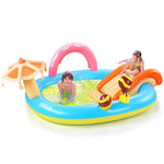 Piscina inflable para niños con tobogán