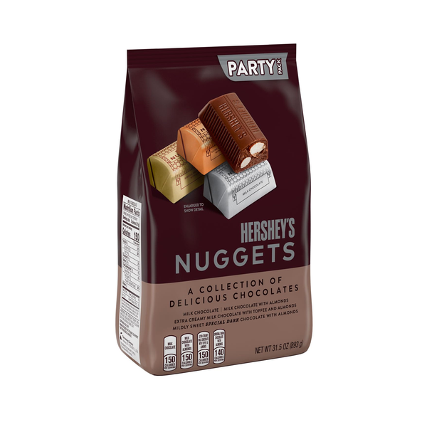 31,5 onzas. Paquete de fiesta de dulces variados Hershey's Nuggets