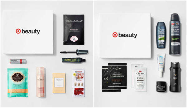 Target men and women 7-piece December holiday beauty box