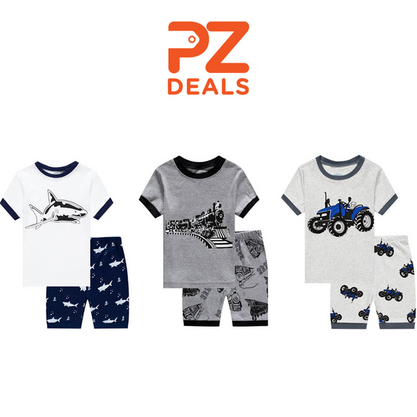 Little boys 100% cotton pajama sets