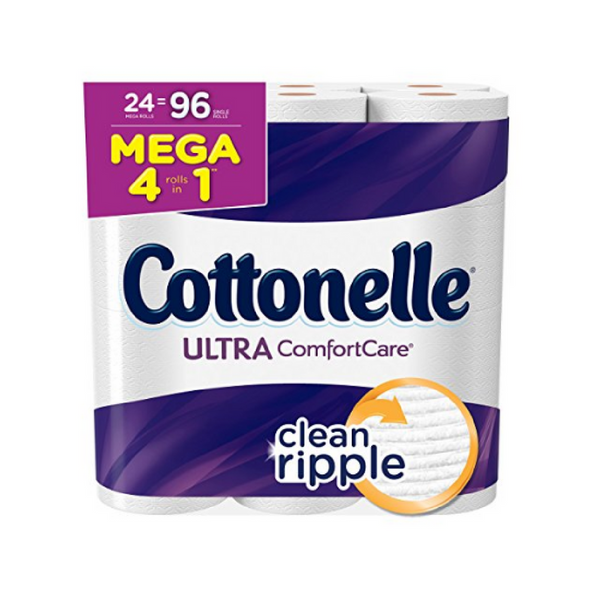 24 mega rollos de papel higiénico Cottonelle