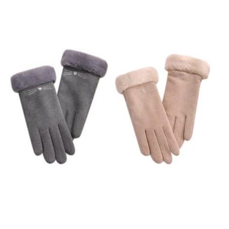 Guantes de invierno con pantalla táctil de cachemira (4 colores)