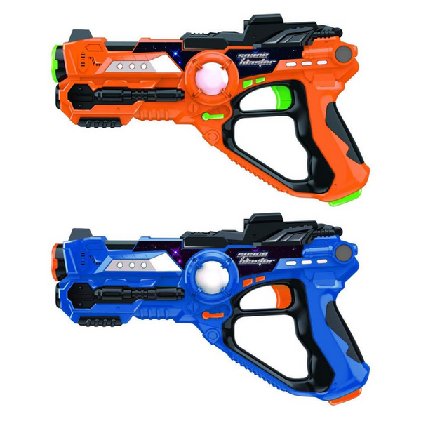 Set of 2 laser tag toy guns