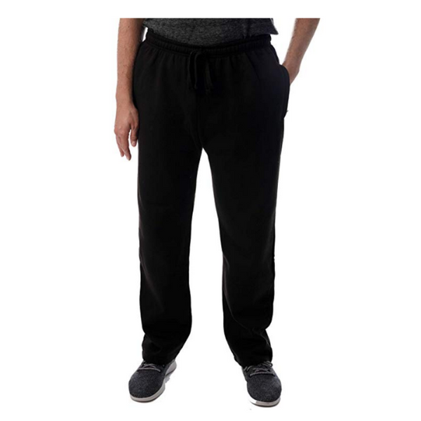 Pantalones deportivos de forro polar para hombre con 3 bolsillos con cremallera